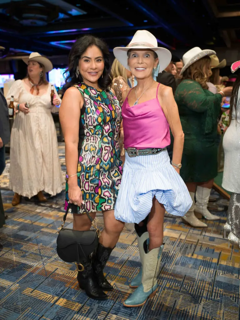 Elia Gabbanelli, Kristen Cannon  at the Houston Cattle Baron's Ball. (Photo by Daniel Ortiz)