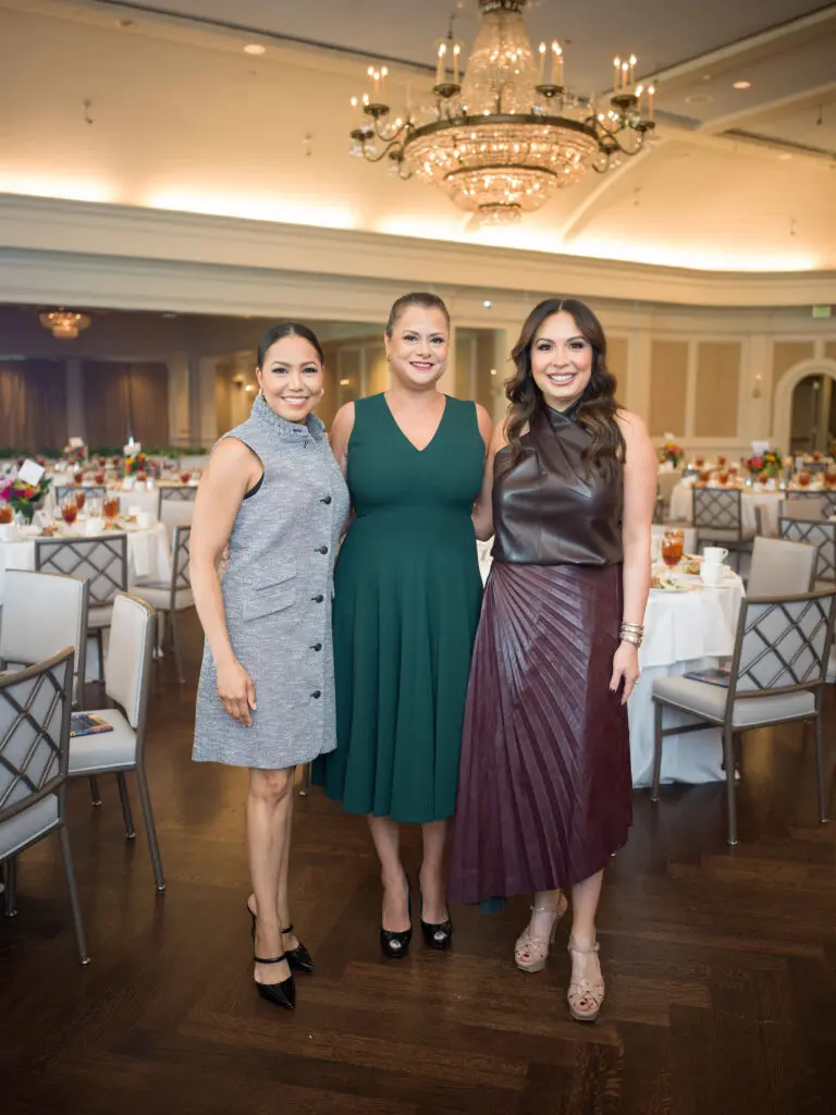 Elizabeth Ramos, Marcie Mir, Michele Leal Farah at the El Centro de Corazón luncheon. (Photo by Daniel Ortiz)