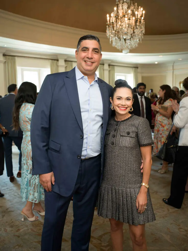 George Farah & Michele Leal Farah at the El Centro de Corazón luncheon. (Photo by Daniel Ortiz)