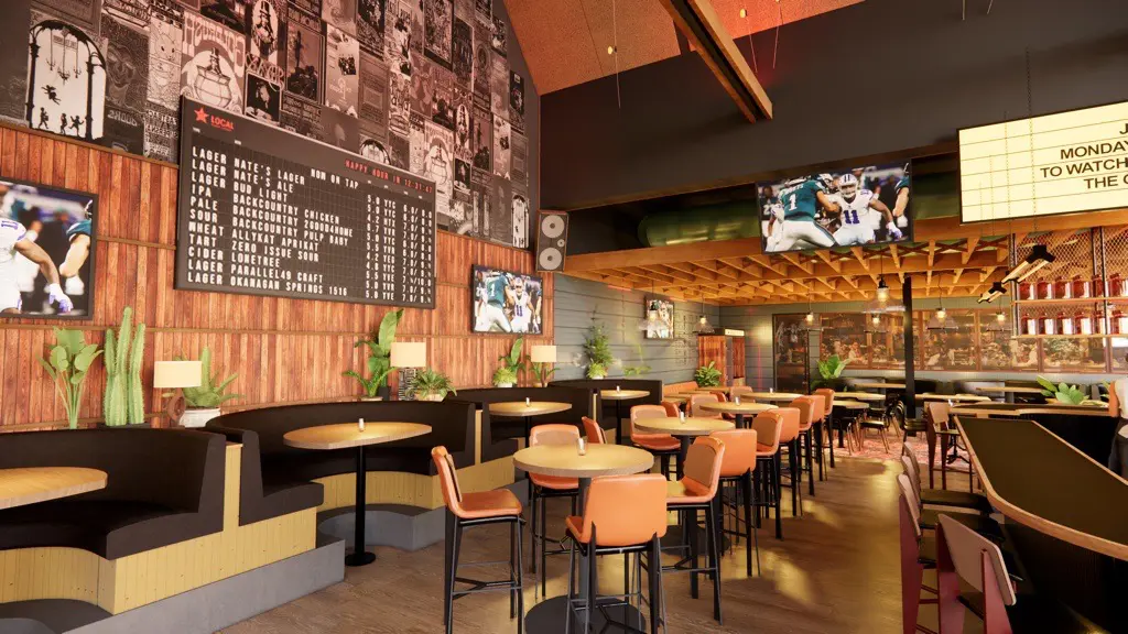 Local Public Eatery will debut on Henderson Avenue on September 26. (Courtesy rendering)