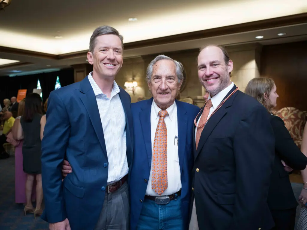 Joe Mattingly, Joe Mattingly Sr., A.J. Brass at the National MS Society 'Together for a Cure' luncheon (Photo by Daniel Ortiz)