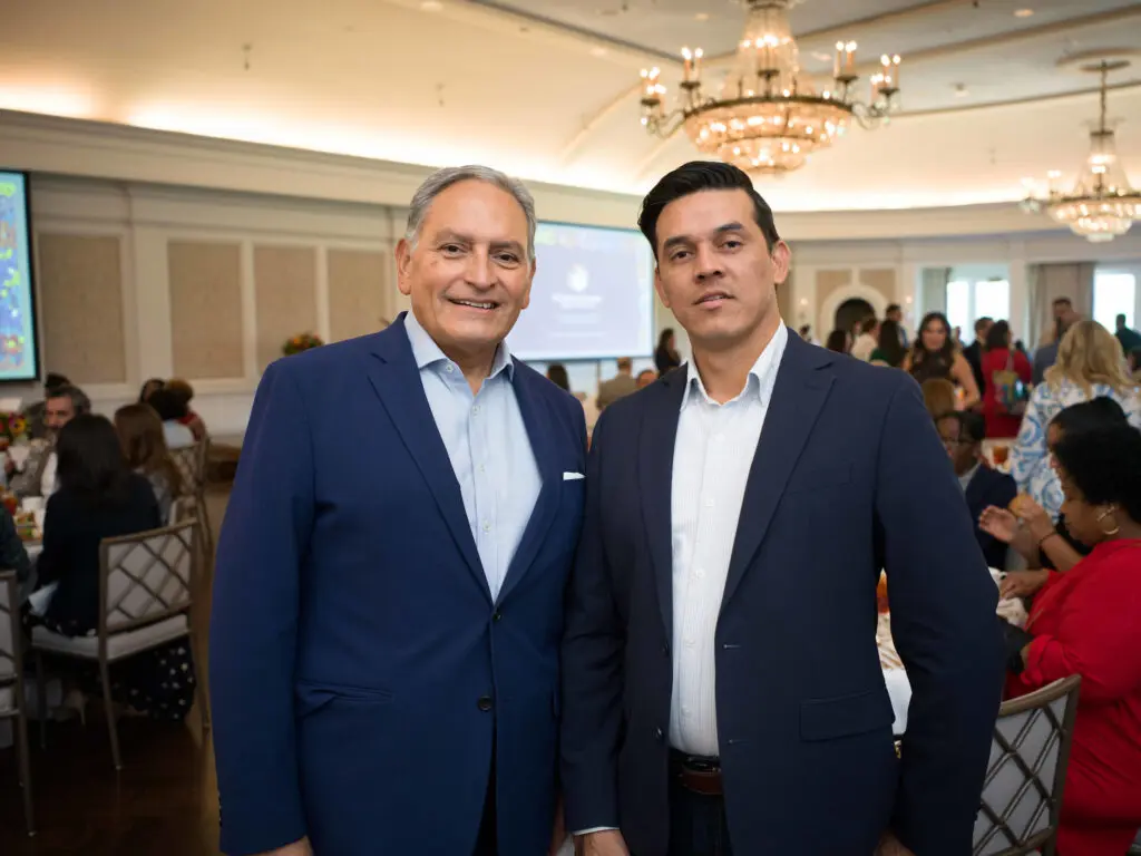 John Cisneros, Marco Perez at the El Centro de Corazón luncheon. (Photo by Daniel Ortiz)