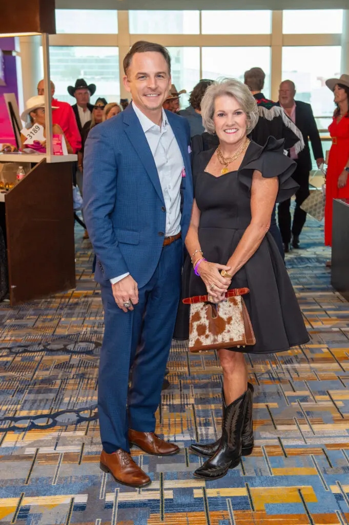 Johnny Bravo, Twila Carter at the Houston Cattle Baron's Ball. (Photo by Jacob Power)