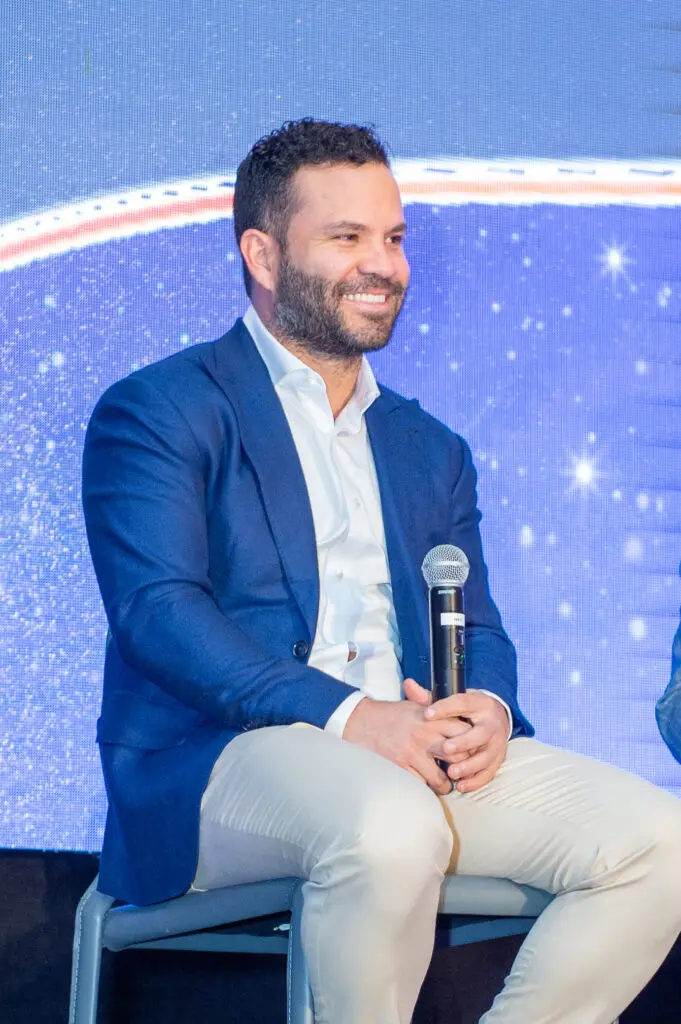 José Altuve at the 'Team Up' fundraiser (Photo by Jacob Power)