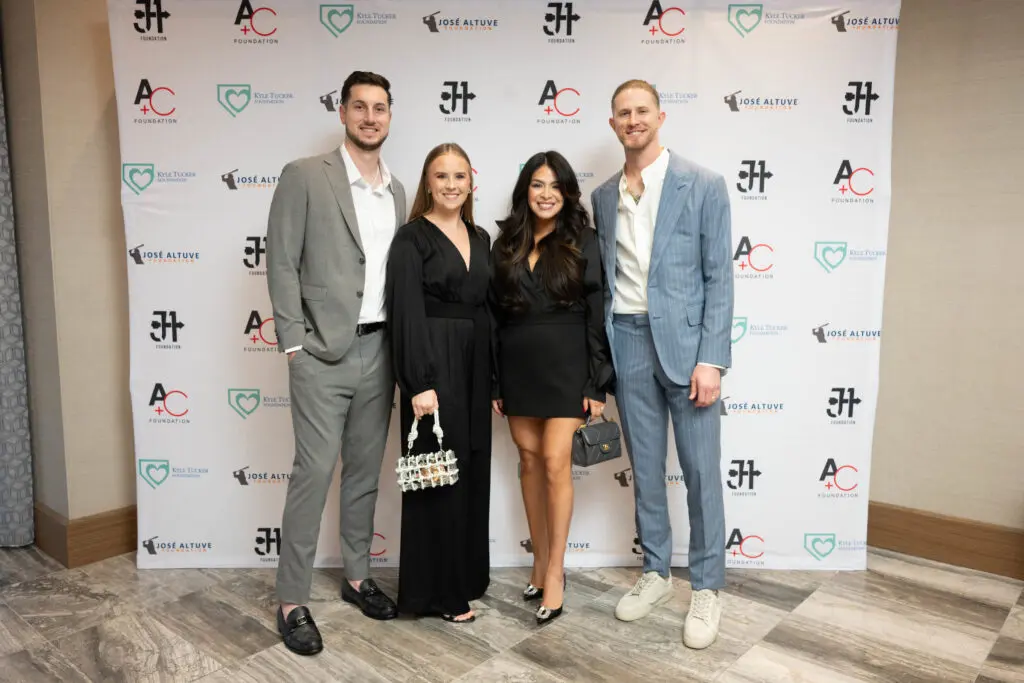 Kyle & Samantha Tucker, Maria and Josh Hader at the 'Team Up' fundraiser (Photo by Daniel Ortiz)