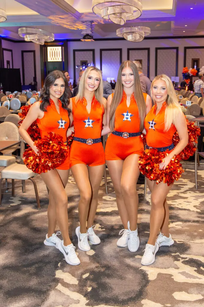 Astros' Shooting Stars at the 'Team Up' fundraiser (Photo by Jacob Power)