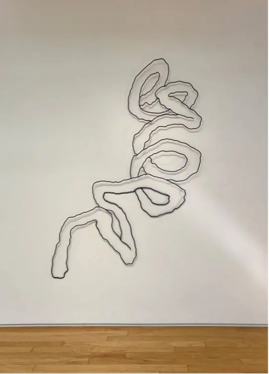 Ventura, a painted steel sculpture by Tara Conley at ELLIO Fine Art.