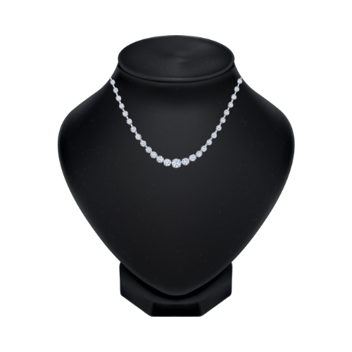 This gorgeous diamond necklace donated by Thomas Markle Jewelers is among the luxurious items available for auction at the Children's Museum Houston's Noir Gala.