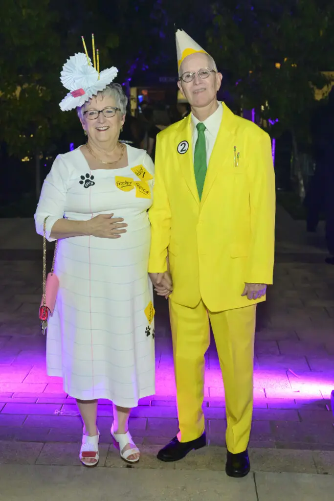 Cathy & Larry Kelley at the Houston SPCA 2024 Howl-O-Ween Ball celebrating 100 years (Photo by Michelle Watson, CatchlightGroup.com)