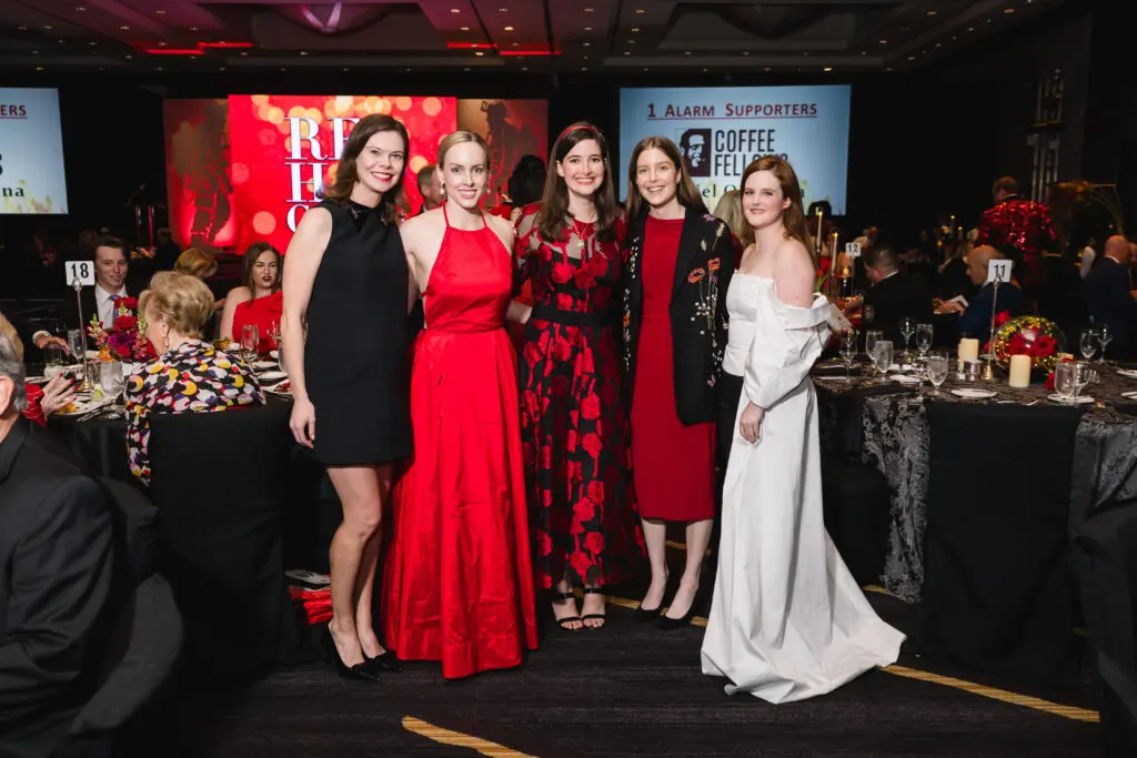 Jane Zilkha, Clay McKeena, Lynden Unger, Meredith Gamble, Jenna Lindley  at the Houston Professional Fire Fighters Association Charitable Foundation Gala (Photo by CatchLight Group)