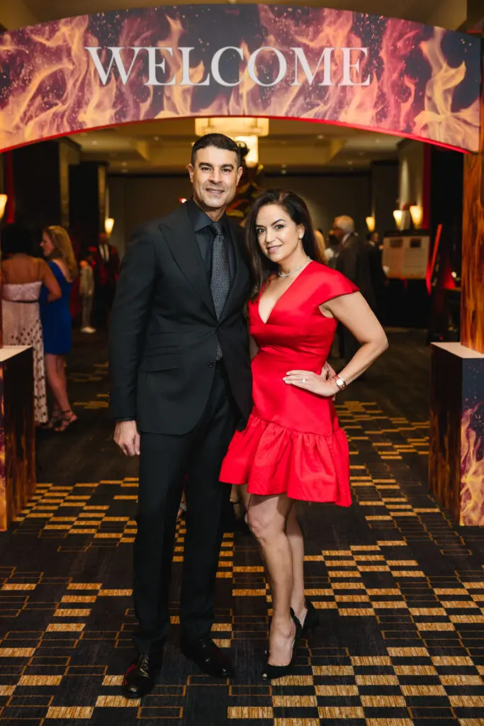 Omar Alaoui & Maria Moncada Alaoui at the Houston Professional Fire Fighters Association Charitable Foundation Gala (Photo by CatchLight Group)