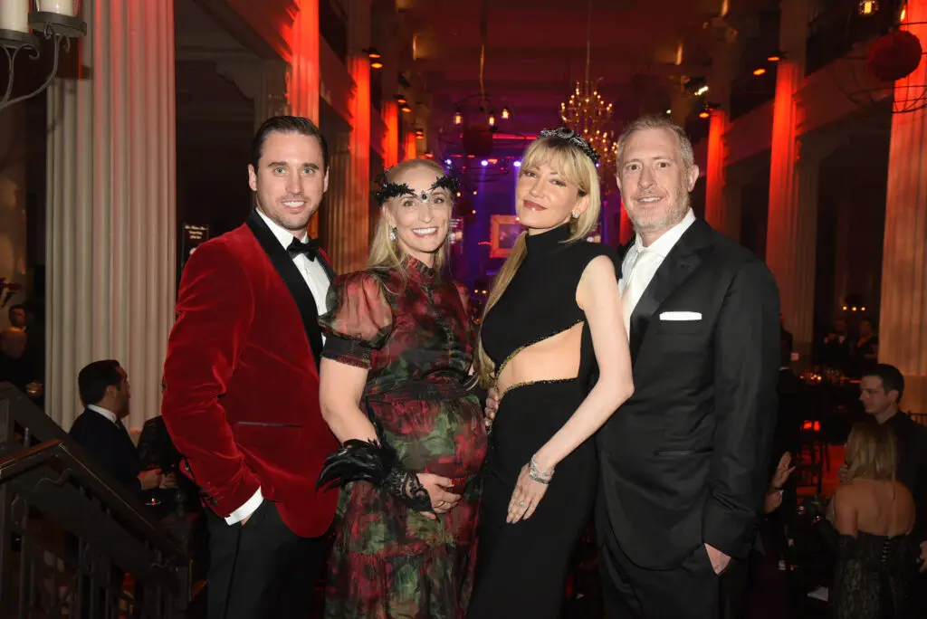 Matthew Mackey & Auction Co-Chair Elizabeth McIngvale Mackey, Auction Co-Chair Devorah & DavidKrieger at the Children's Museum Houston 'Noir Ball'