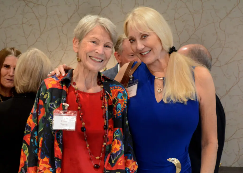 Gaby Tryon, Conroe Symphony Orchestra’s Friends of Symphony President, and Lorraine Counts make the scene at Young Texas Artist's Classic Cabaret. (Photo by David Hopper)