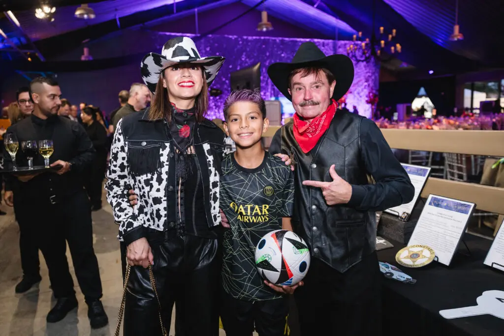 Yanira Huntington, Nicolas Huntington, David Huntington at the Houston SPCA annual Howl-O-Ween gala (Photo by Johnny Than)