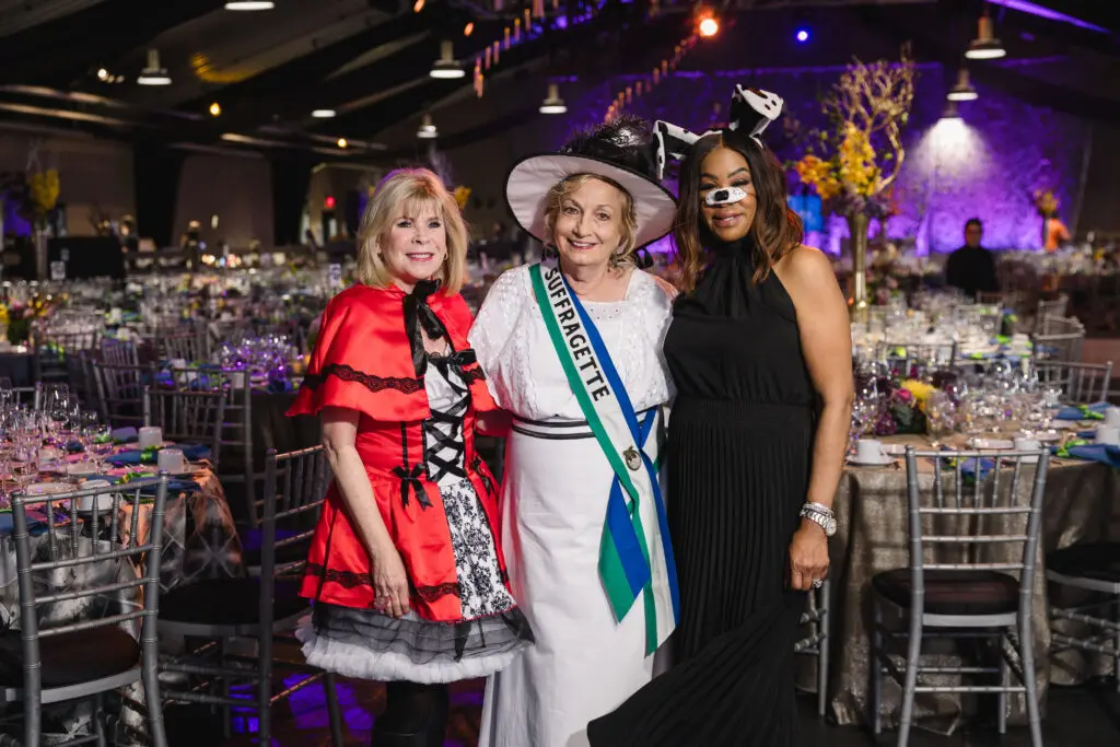 Zane Carruth, Patti Mercer, Deborah Duncan at the Houston SPCA annual Howl-O-Ween gala (Photo by Johnny Than)
