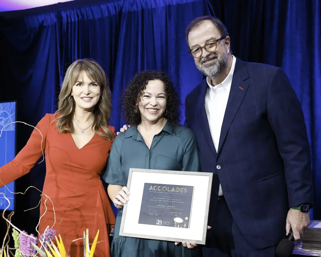 Melissa Wilson, Lindsey Speed, Bob Sanborn at the Children's at Risk Accolades Luncheon (Photo by Quy Tran)