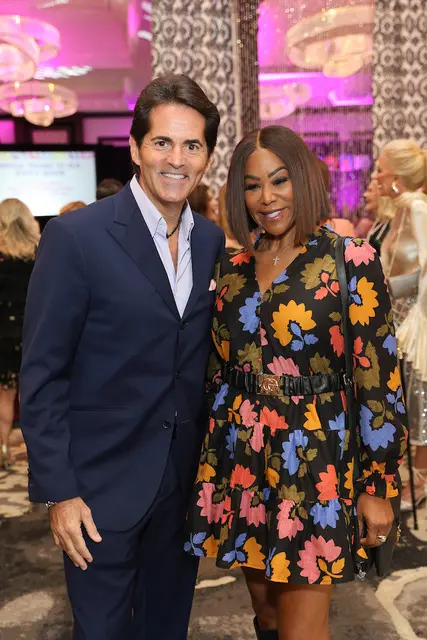 Emcees Michael Garfield and Deborah Duncan at the Women of Substance luncheon  (Photo by Priscilla Dickson)