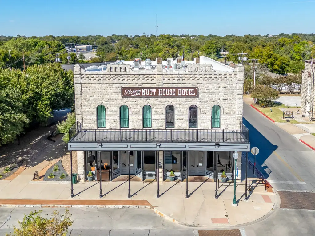 The historic Nutt House Hotel rises from the ashes after a fire decimated the landmark in March of 2023.