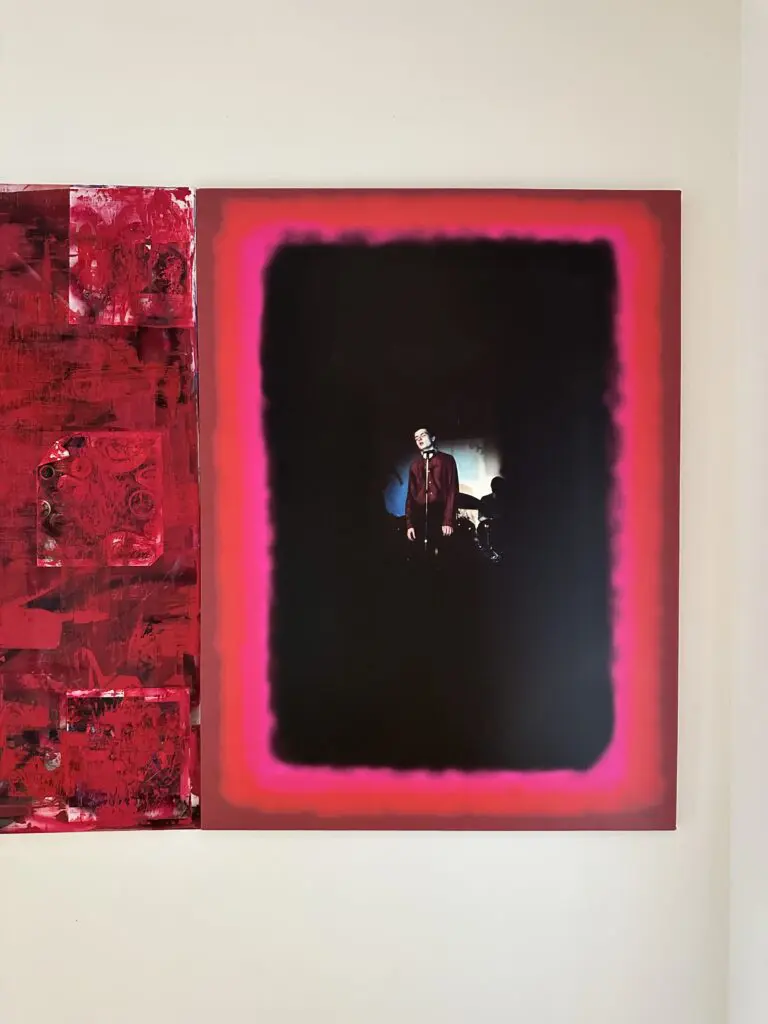 Preston Douglas Boyer's "Sad Division", 2018, a Rothko-inspired work is on view at "COUTUME" at Ruby Projects (Photo by Marissa Reynolds)