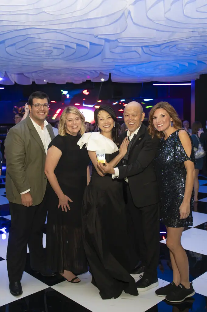 Jason Valdivia, Katherine Stenesen, Pam Okada, Mark Okada, and Chantel Boudreaux (Photo by Tamytha Cameron)