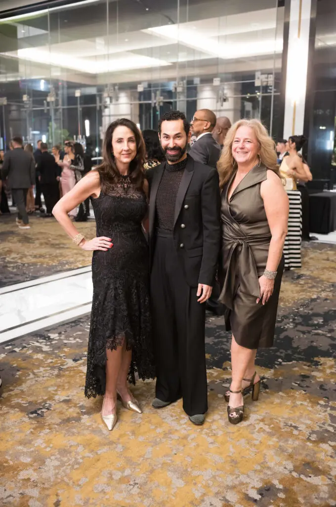 Linn Preston, Fady Armanious, Shelley Ludwick at the Arts of Healing gala (Photo by Daniel Ortiz)