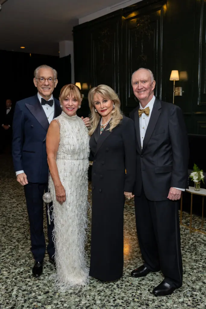 MFAH director Gary Tinterow, Franci Neely, Michelle & Frank Hevrdejs at the Museum of Fine Arts, Houston centennial celebration Grand Gala Ball. (Photo by Jenny Antill)