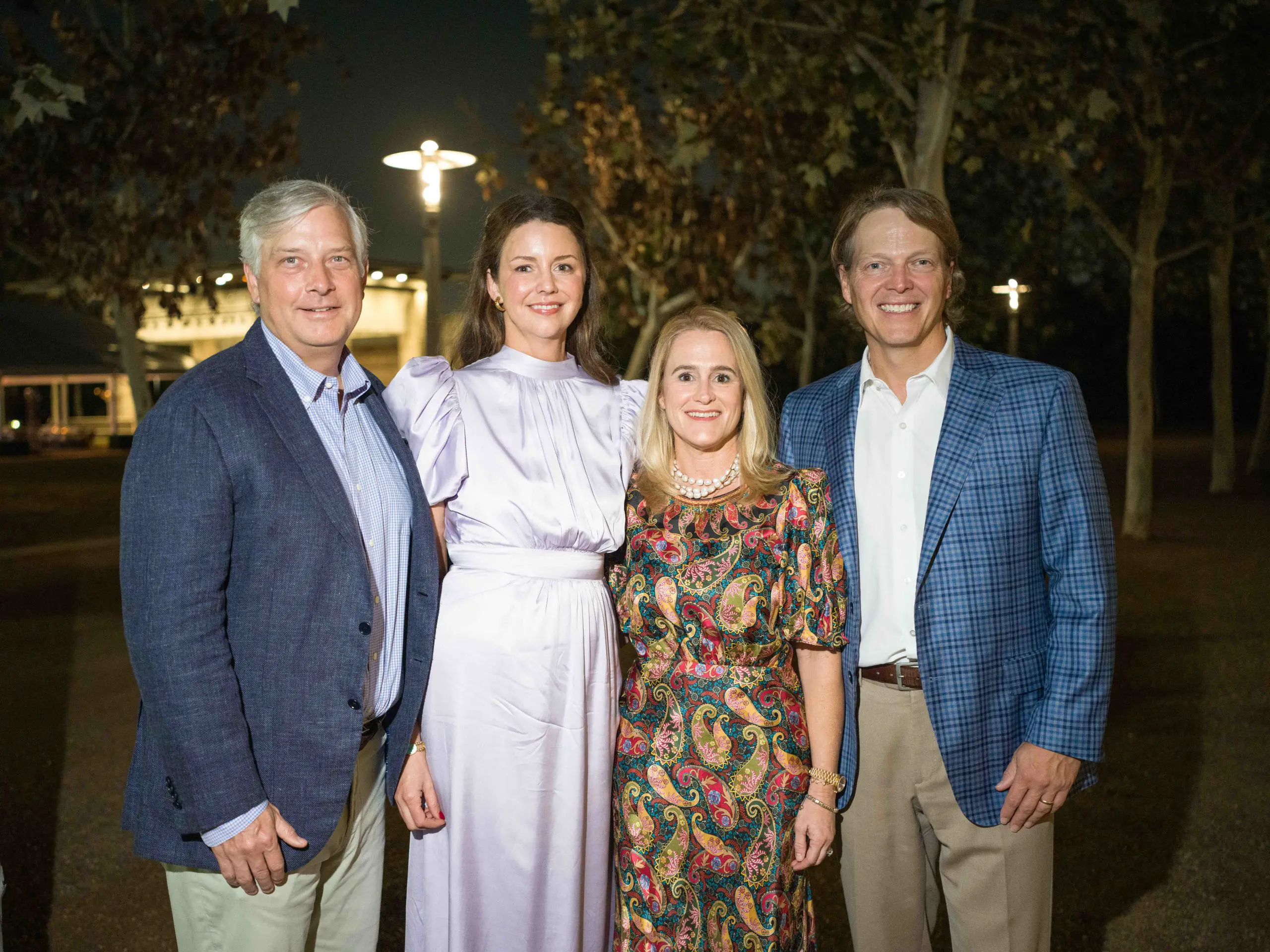 Seth & Julie Barrett, Marie Louise & David Kinder chair the Buffalo Bayou Partnership 'Belonging on the Bayou' gala (Photo by Daniel Ortiz)