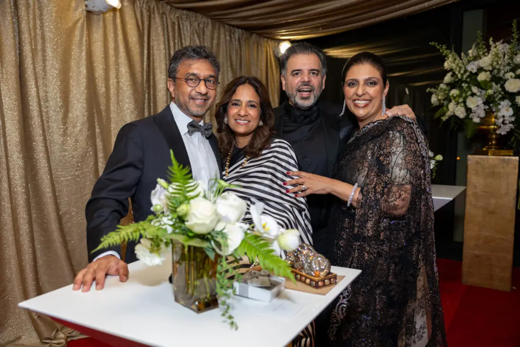 Shirish & Anu Lal, Pershant & Nidhika Mehta at the Museum of Fine Arts, Houston centennial celebration Grand Gala Ball. (Photo by Jenny Antill)