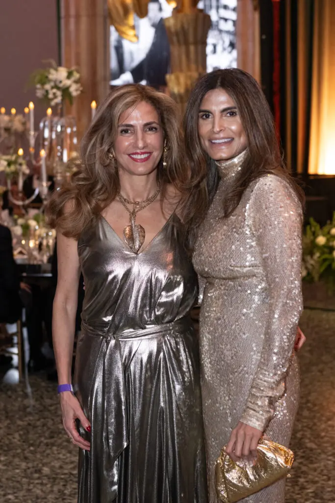 Sima Ladjevardian, Sabiha Rehmatulla at the Museum of Fine Arts, Houston centennial celebration Grand Gala Ball. (Photo by Jenny Antill)