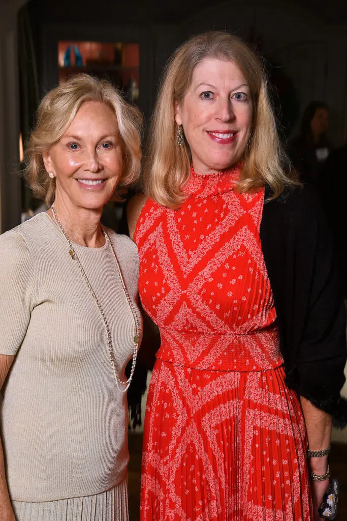 KKG Charitable Foundation president Hope Huber, president-elect Catherine Campbellat the Kappa Kappa Gamma Charitable  Foundation home tour preview party  (Photo by Dave Rossman)