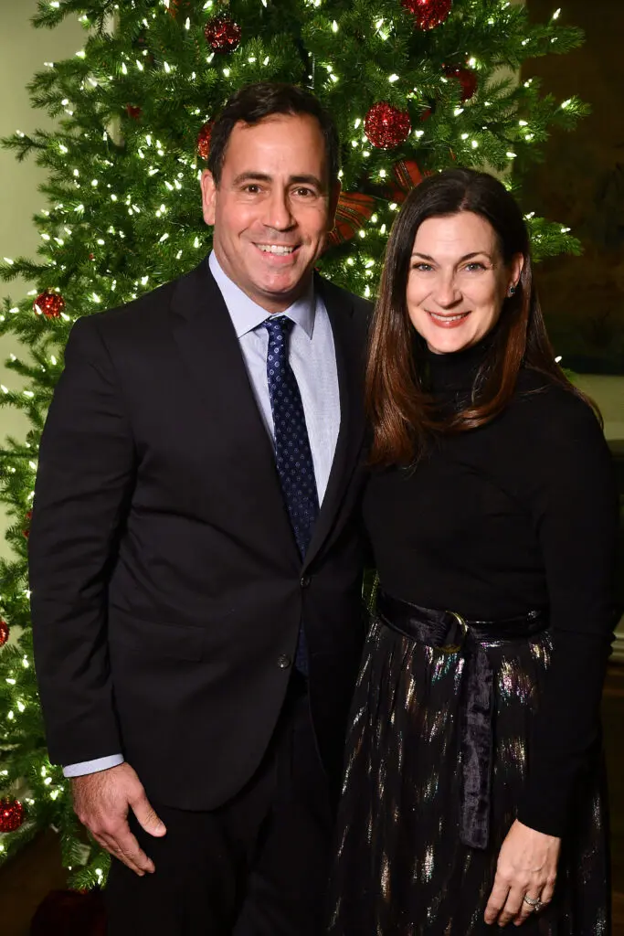 John & Rachel Nolan at the Santa's Elves party benefiting MD Anderson Children's Cancer Hospital