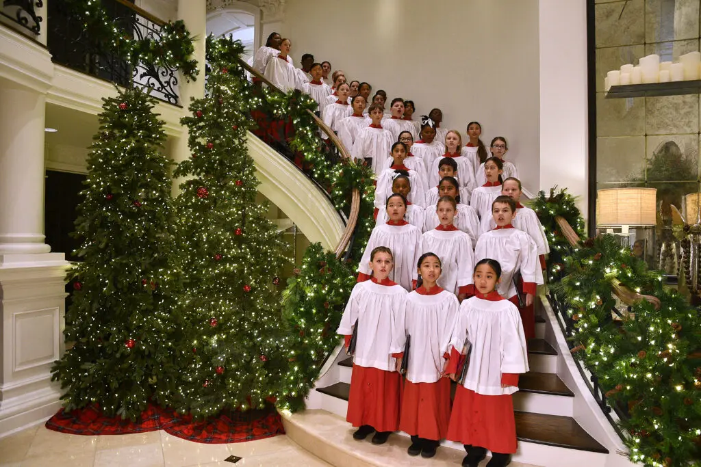 Houston Children's Chorus performing at the Santa's Elves party benefiting the MD Anderson Children's Cancer Hospital
