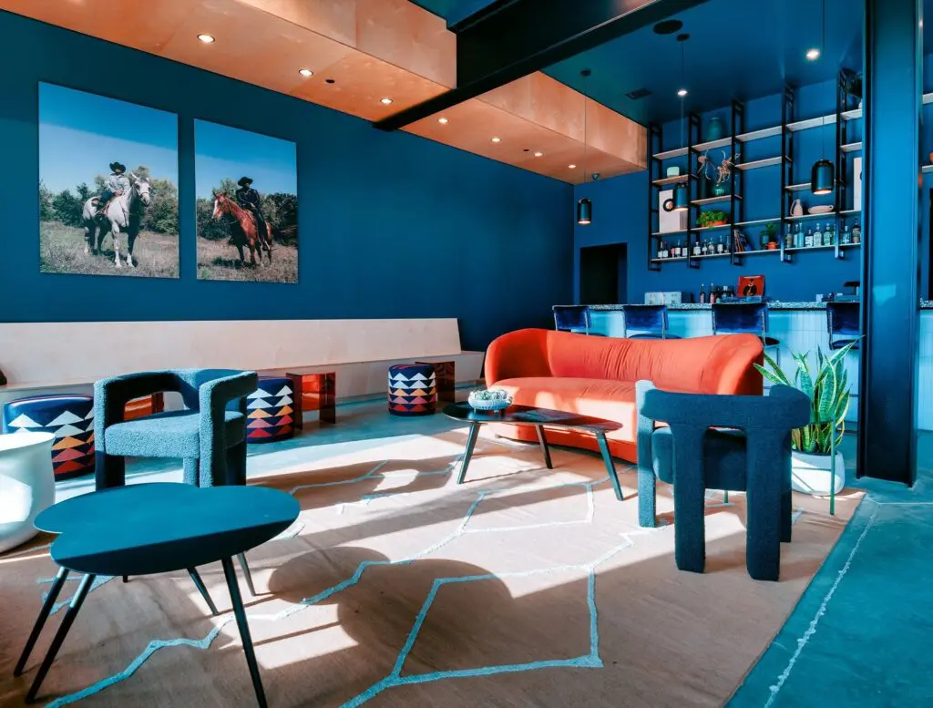 This repurposed industrial space serves handcrafted cocktails, zero-proof cocktails, and more at Hotel Dryce. (Courtesy) 