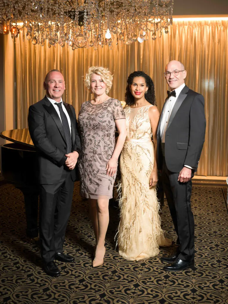 Dr. James Flowers, Robin French, Erica Littlejohn Burnette, John Arcidiacono at The Health Museum 'Mysterious Worlds: Unveiling the Wonders of Healthy Living' gala. (Photo by Daniel Ortiz) 