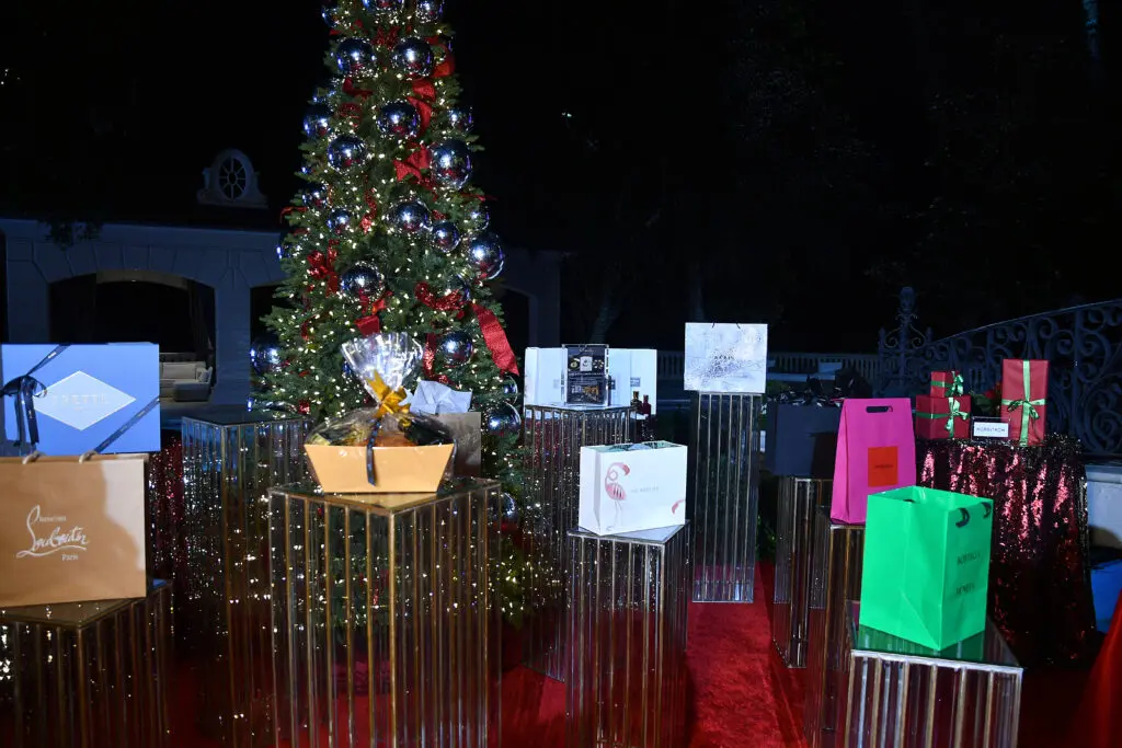 The Galleria Giving Tree with more than $18,000 in gifts at the Santa's Elves party benefiting the MD Anderson Children's Cancer Hospital