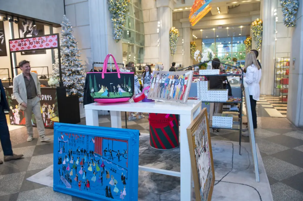 The 2024 Stanley Korshak holiday party featured local artists and trunk shows. (Photo by Tamytha Cameron)