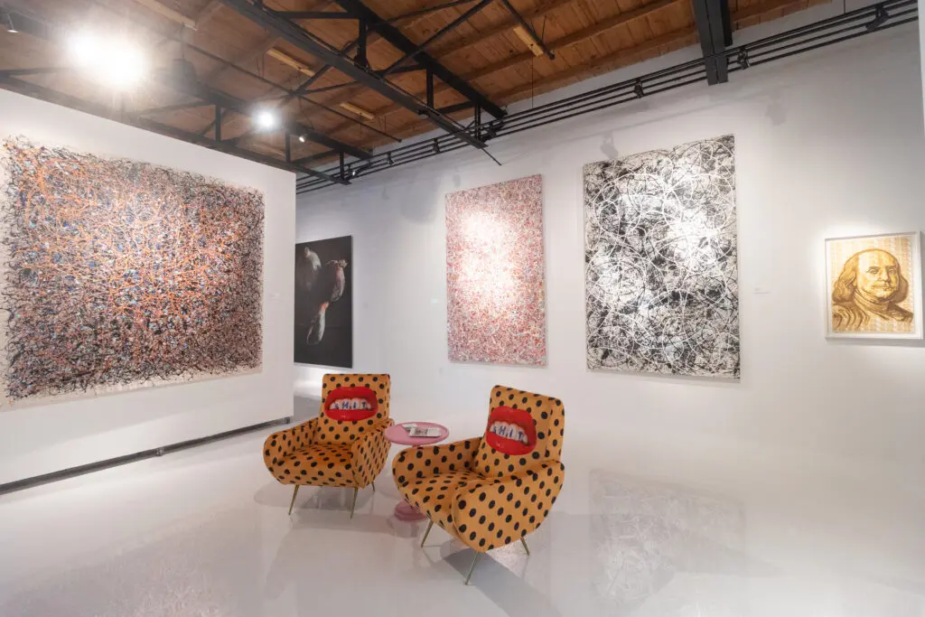 Paul Nagy Art- Acrylic Paintings, Tran$parent Art- Benjamin Franklin money piece (Photo by Will Von Bolton)