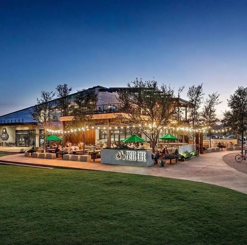 Clearfork's Press Cafe has plenty of outdoor space for an al fresco happy hour. (Courtesy)