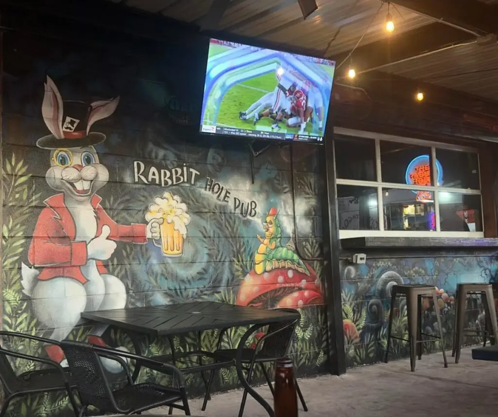 Patio space and lots of TVs make Rabbit Hole a great spot for game day. (Courtesy)