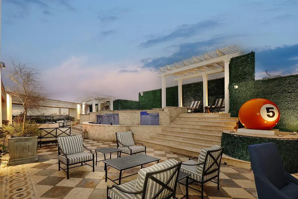 The 2,500 square foot terrace at 101 Westcott St. No. 2001