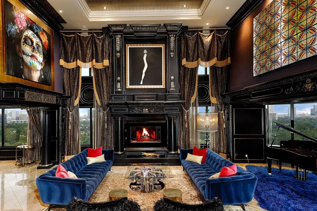 Lavish interior design features at 101 Westcott St. No. 2001