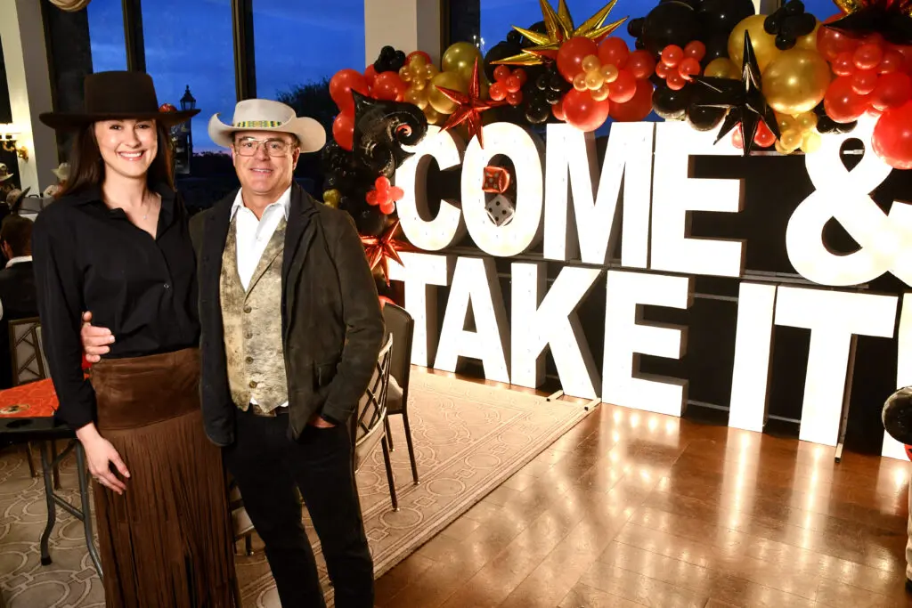 Andrea & JB Bryan at The Bryan Museum's 'Come and Take It' poker tournament (Photo by Dave Rossman)