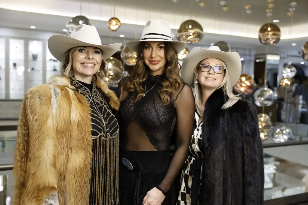 Angela Frenzel, Heather Darge, Anna Gilmore make the scene at Zadok Jewelers' Round Top Rendezvous.