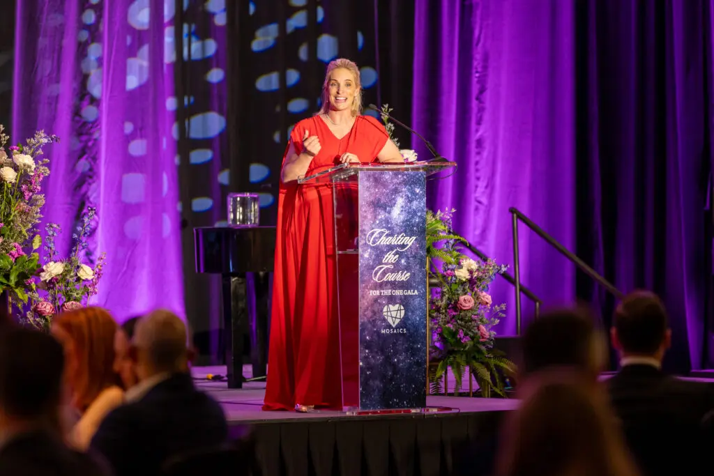 Dr. Elizabeth McIngvale was the keynote speaker at Mosaics of Mercy's "For the One" gala. (Photo courtesy of Bex Wood Photo)