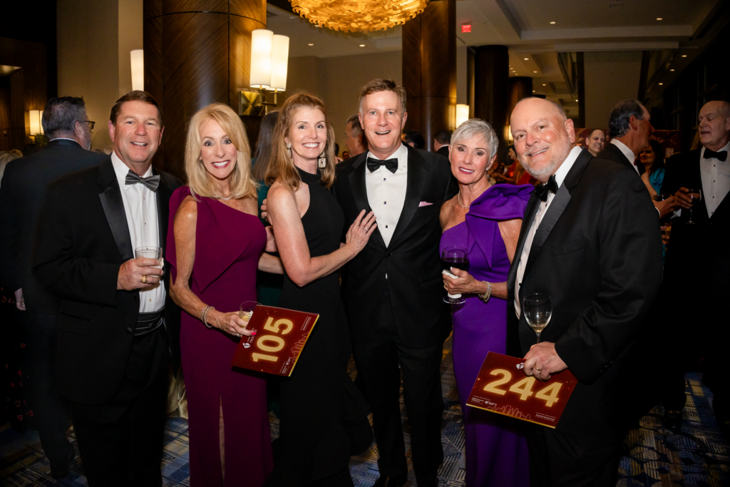 Bret and Kathy Aldridge, Richard and Paige Fass, Ann and Dr. Kit Kampschmidt at the American Heart Association Heart Ball. (Photo by 209 Photobooth Company)