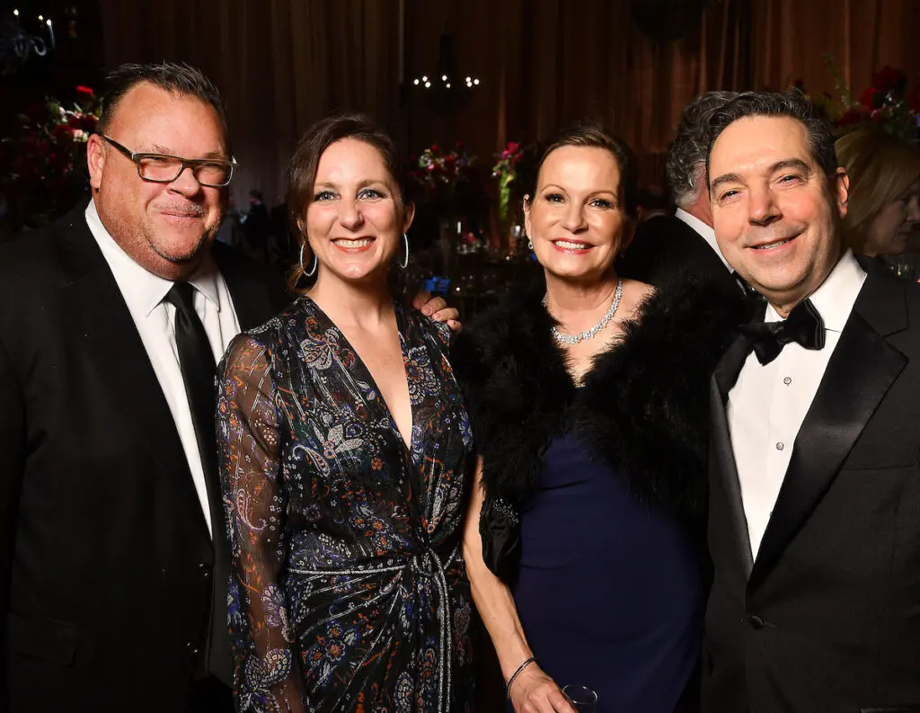 Chris Shepherd & Lindsey Brown, Cabrina Owsley and Jim Nelson at the 2025 Houston Ballet Ball at the Wortham Theater Center. (Photo by Dave Rossman) 
