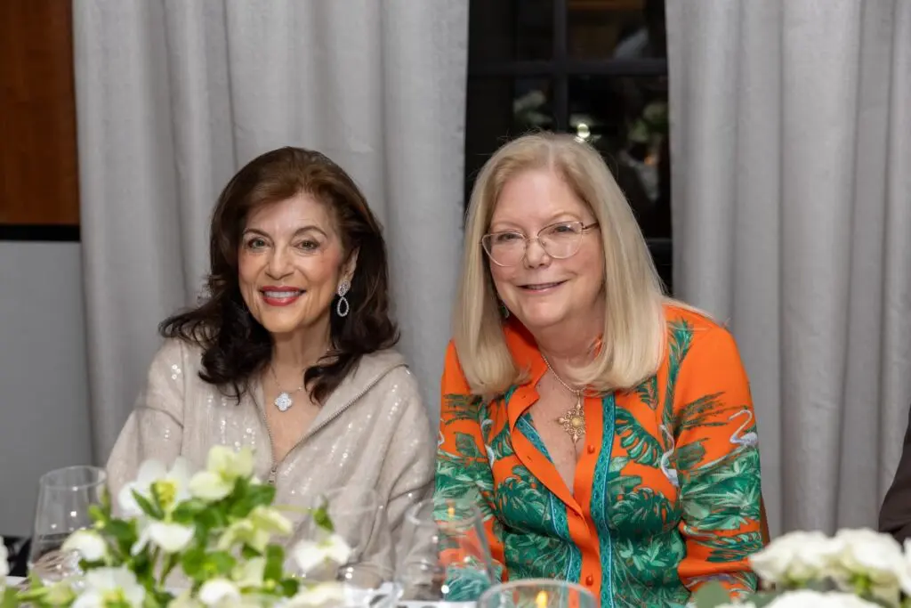 Dancie Ware, Lisa O'Leary at the Frette opening dinner held at La Griglia (Photo by Jenny Antill)