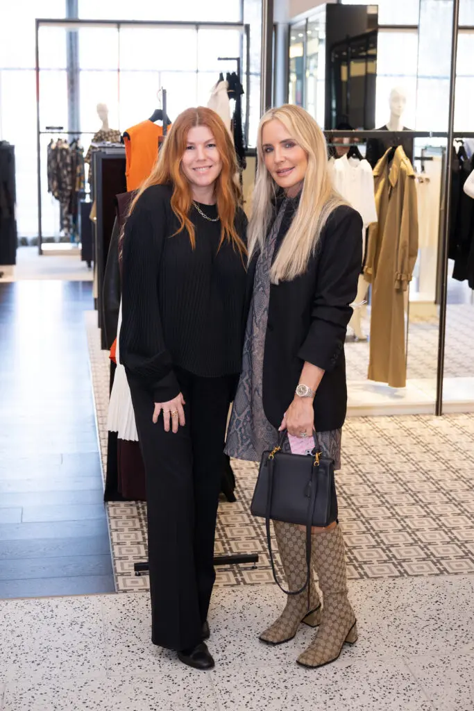 Eileen Alter, Kimberly Overby at the Nina Ricci fashion presentation and luncheon at Tootsies. (Photo by Wilson Parish)