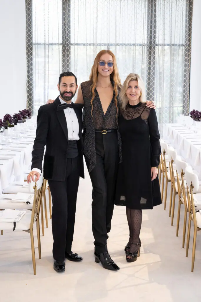 Tootsies fashion creativer director, Nini Ricci designer Harris Reed, Tootsies Penne Weidig at the Tootsies luncheon. (Photo by Wilson Parish)