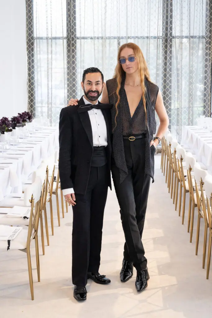 Fady Armanious, Harris Reed at the Nina Ricci fashion presentation and luncheon at Tootsies. (Photo by Wilson Parish)